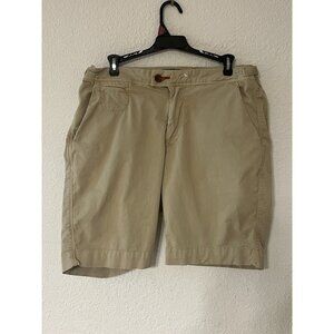 Psycho Bunny Shorts Mens 34 Khaki 9" Classic Chino Stretch Twill Outdoor Hiking